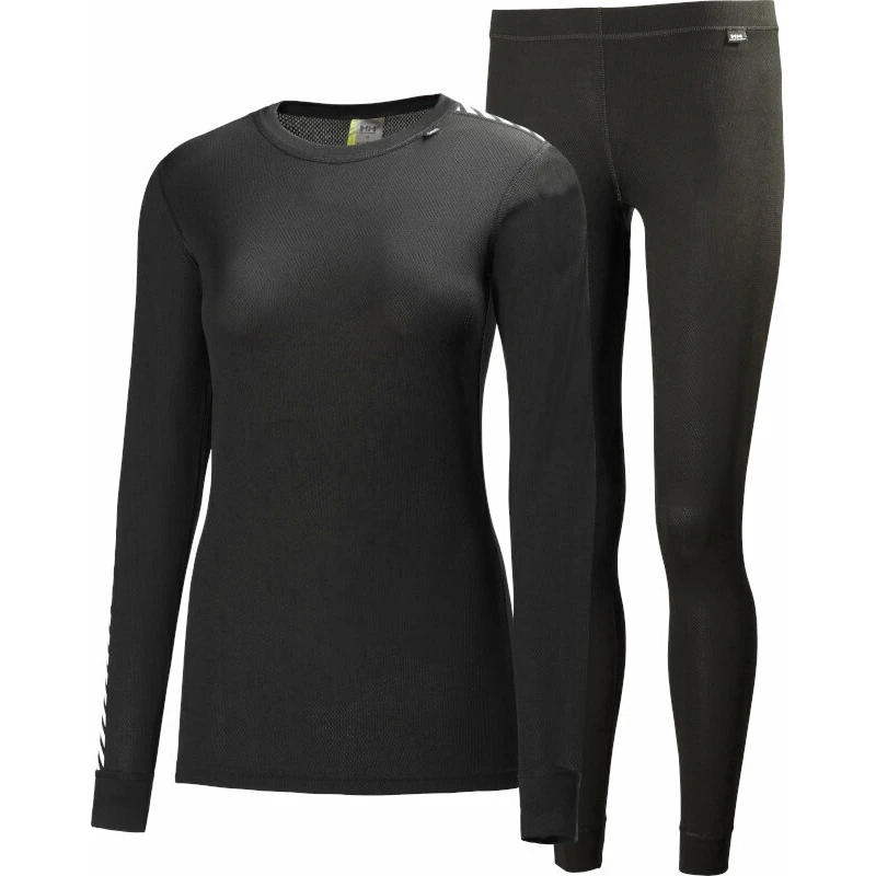 Helly Hansen Women's HH Comfort Lightweight Base Layer Set Black M Termoprádlo