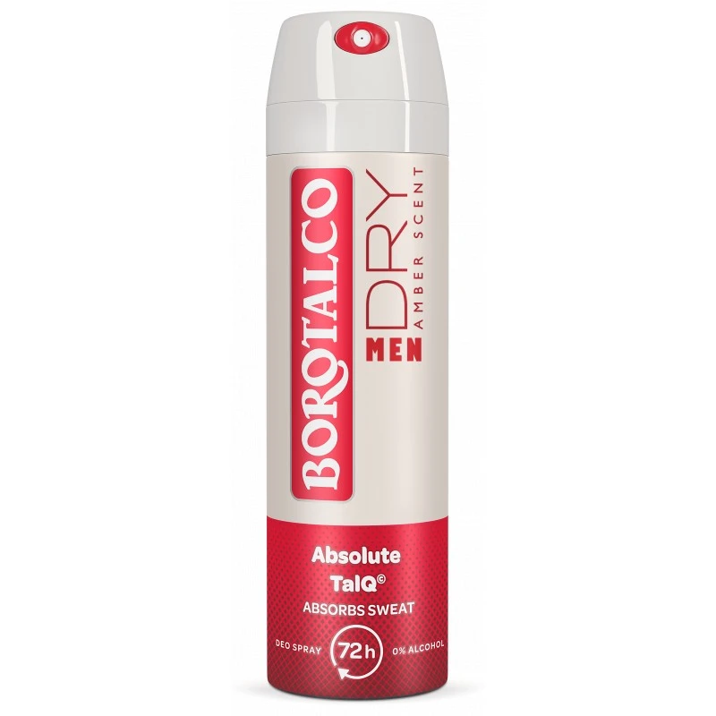 Borotalco MEN Dry deodorant ve spreji 72h Vůně Amber 150 ml