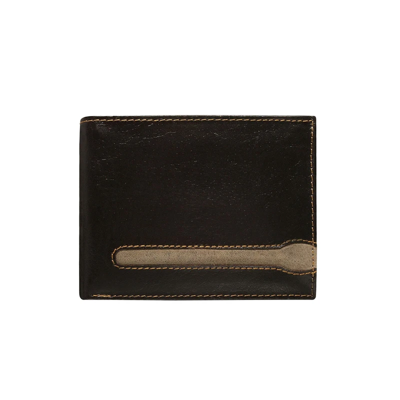 Men's brown wallet made of genuine leather