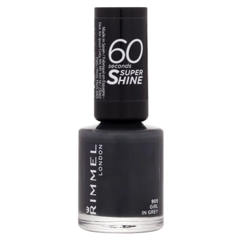 Rimmel 60 Seconds Super Shine lak na nehty odstín 905 Girl In Grey 8 ml