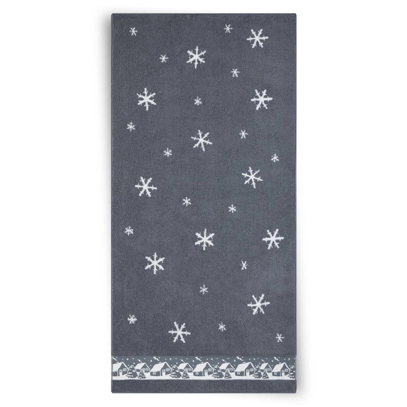 Zwoltex Unisex's Towel Aspen 2 Grey/Pattern