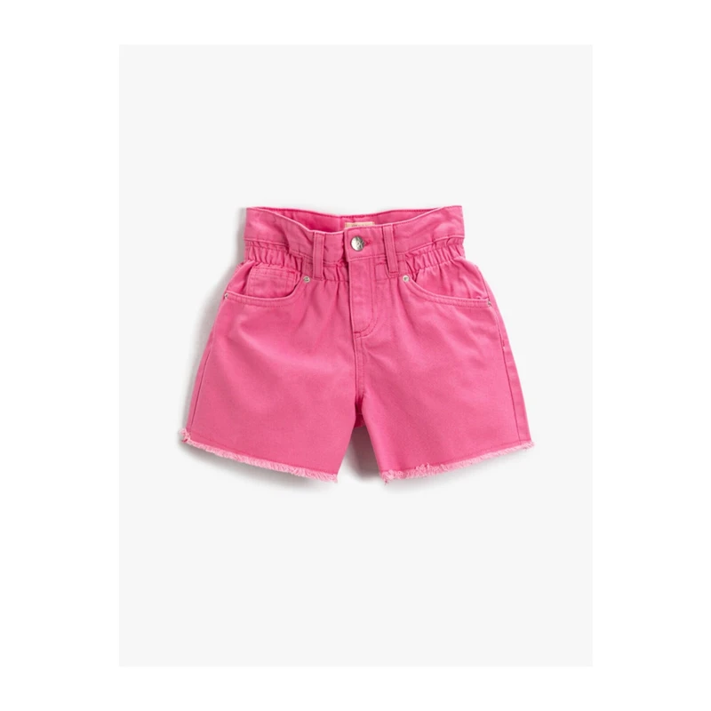 Koton Basic Rise Waist Shorts Cotton