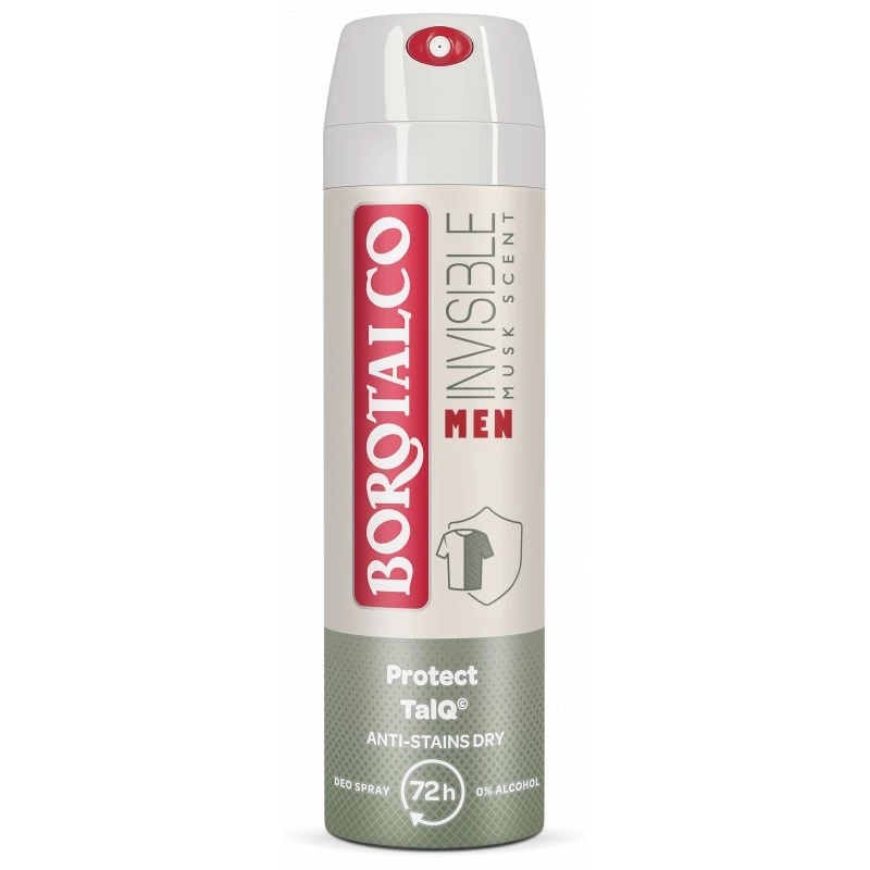 Borotalco MEN Invisible deodorant ve spreji 72h Vůně Musk 150 ml