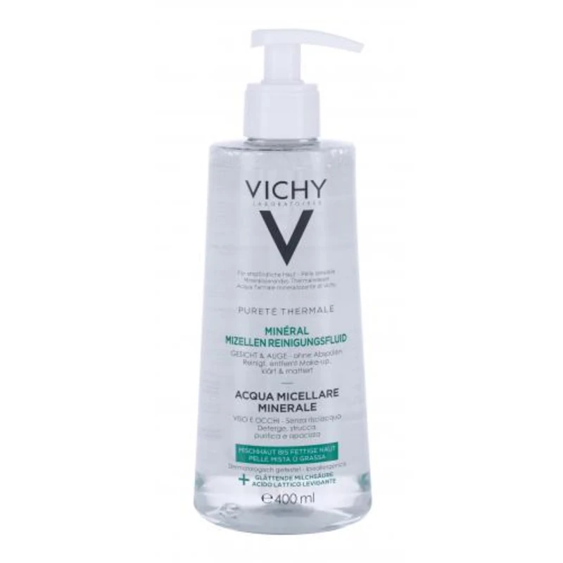 Vichy Minerální micelární voda pro smíšenou a mastnou pleť Pureté Thermale (Mineral Micellar Water) 400 ml