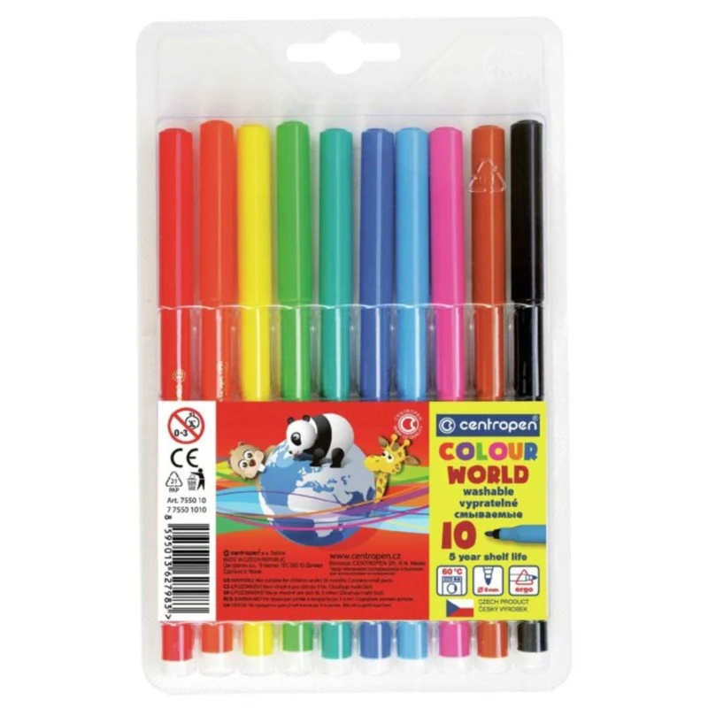 Centropen Fixy Colour world, 10 barev