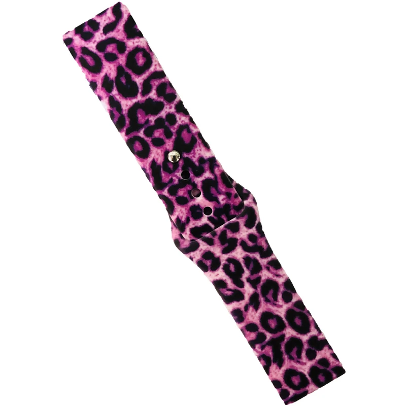 4wrist Silikonový řemínek pro Samsung - Pink Leopard 22 mm