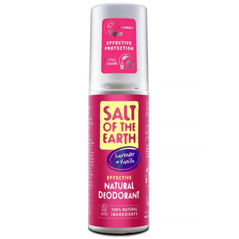 Salt Of The Earth Přírodní deodorant ve spreji s levandulí a vanilkou Pure Aura (Natural Deodorant) 100 ml