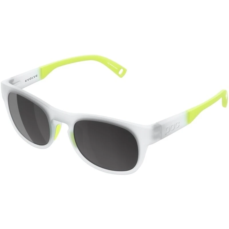 POC Evolve Transparent Crystal/Fluorescent Limegreen Equalizer Grey