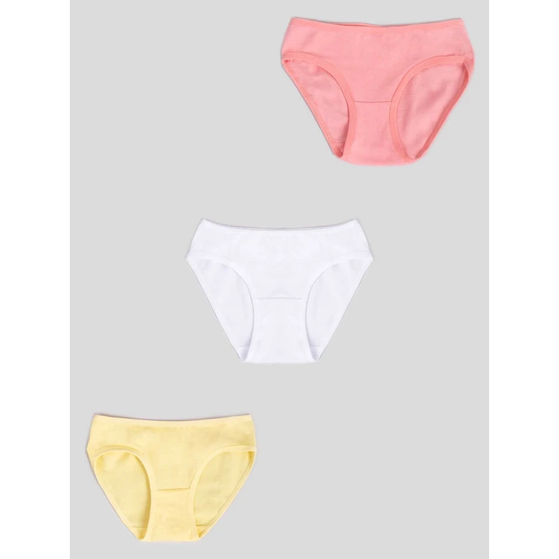 Yoclub Kids's Cotton Girls' Briefs Underwear 3-Pack BMD-0035G-AA30