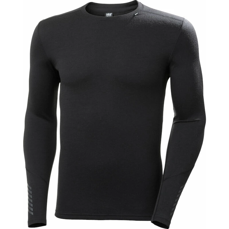 Helly Hansen Lifa Merino Midweight Crew Base Layer Black S Termoprádlo