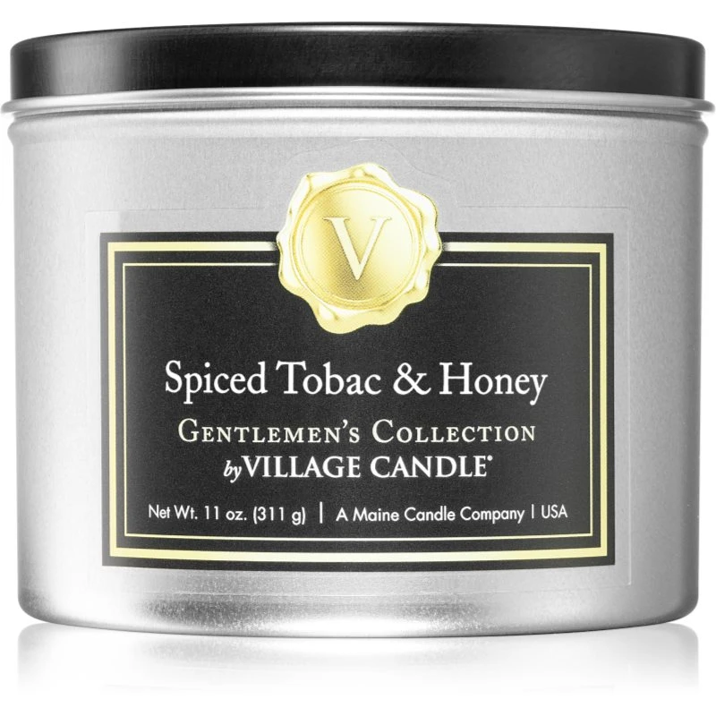 Village Candle Gentlemen's Collection Spiced Tobac & Honey vonná svíčka v plechovce 311 g