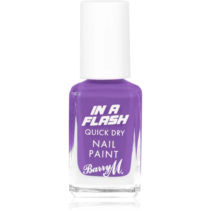 Barry M IN A FLASH rychleschnoucí lak na nehty odstín Patient Purple 10 ml