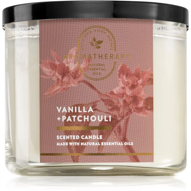 Bath & Body Works Vanilla + Patchouli vonná svíčka 411 g