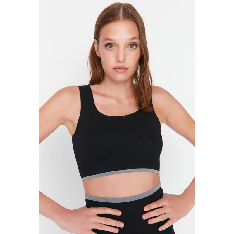 Trendyol Sports Bra - Black - Plain