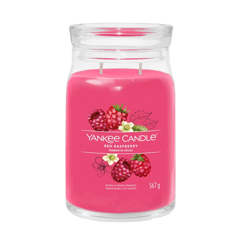 Yankee Candle Red Raspberry vonná svíčka I. Signature 567 g