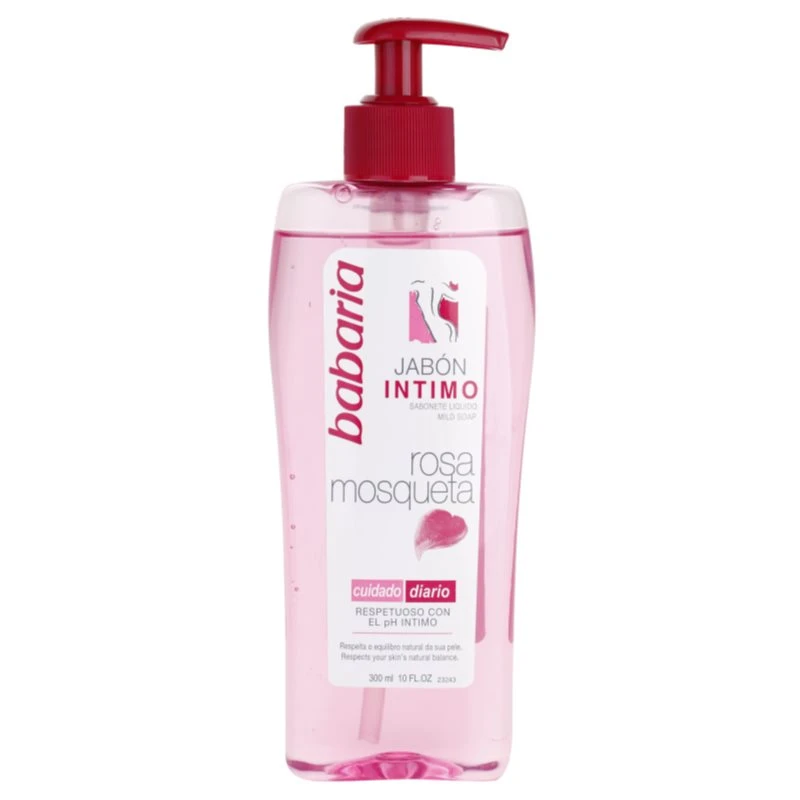 Babaria Rosa Mosqueta dámský sprchový gel pro intimní hygienu s výtažkem ze šípkové růže 300 ml