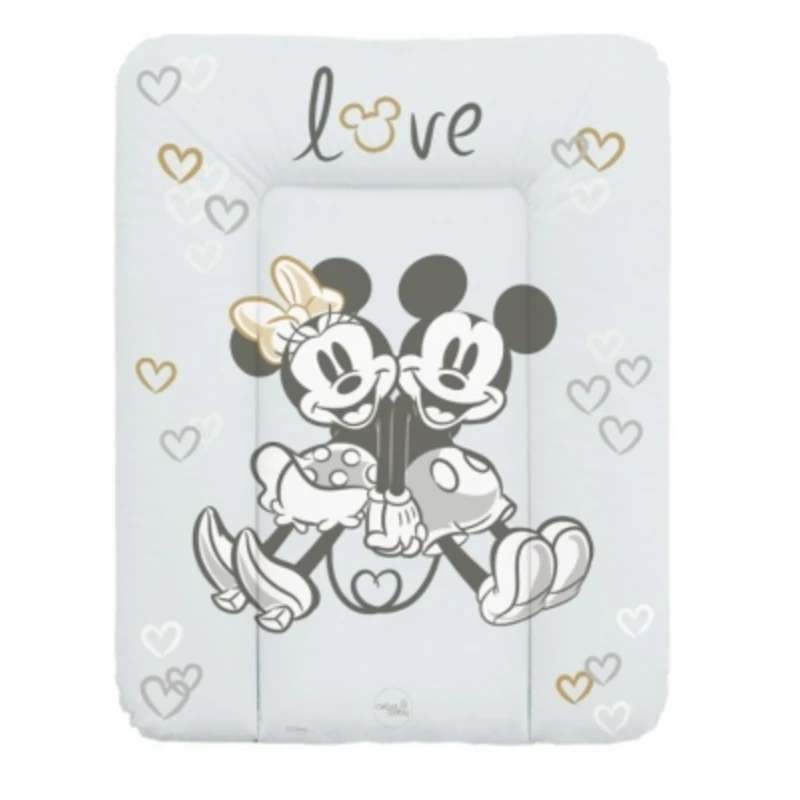 Ceba Baby Přebalovací podložka měkká 50x70cm Disney Minnie & Mickey, šedá