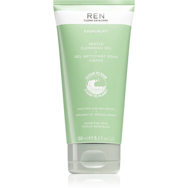 REN Evercalm Gentle Cleansing Gel jemný čisticí gel pro citlivou a podrážděnou pleť 150 ml