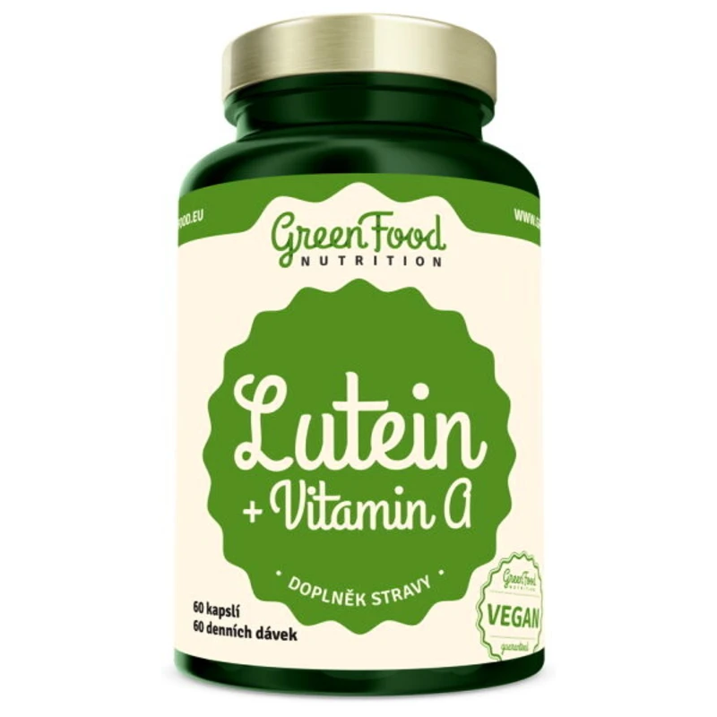 GreenFood Lutein + Vitamin A 60 kapslí