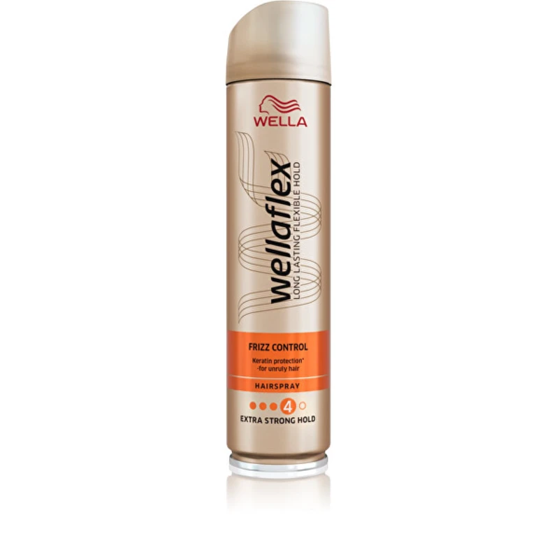 Wella Wellaflex Frizz Control lak na vlasy se silnou fixací pro kudrnaté vlasy 250 ml