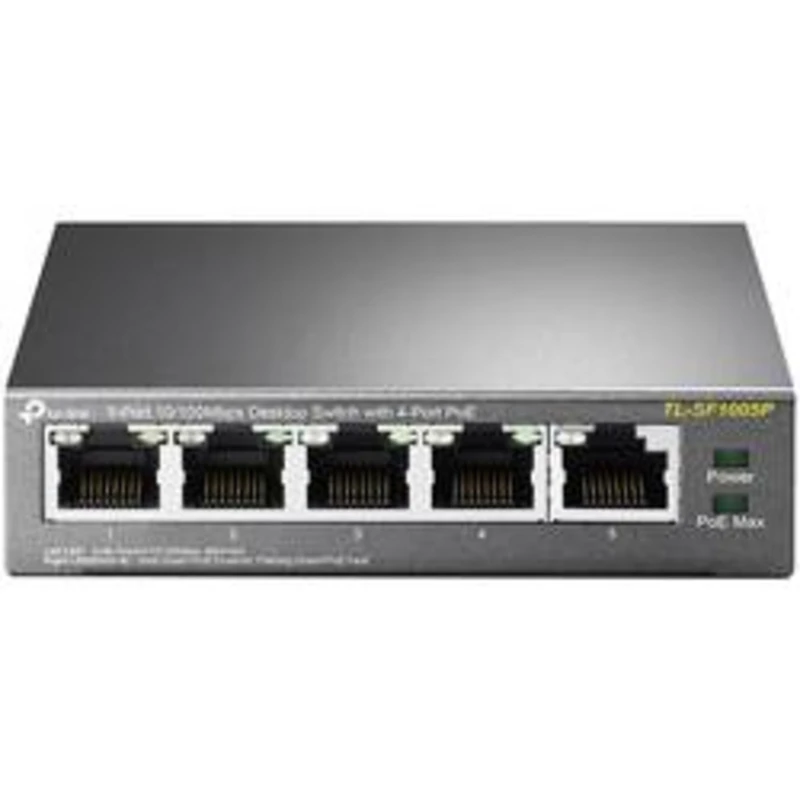 TP-Link TL-SF1005Pv1 5x10/100 (4xPOE) 58W Desktop Steel CCTV Switch