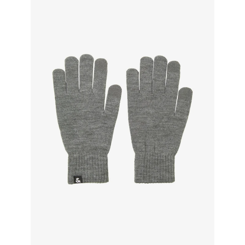 Jack&Jones Pánské rukavice JACBARRY 12159459 Grey Melange