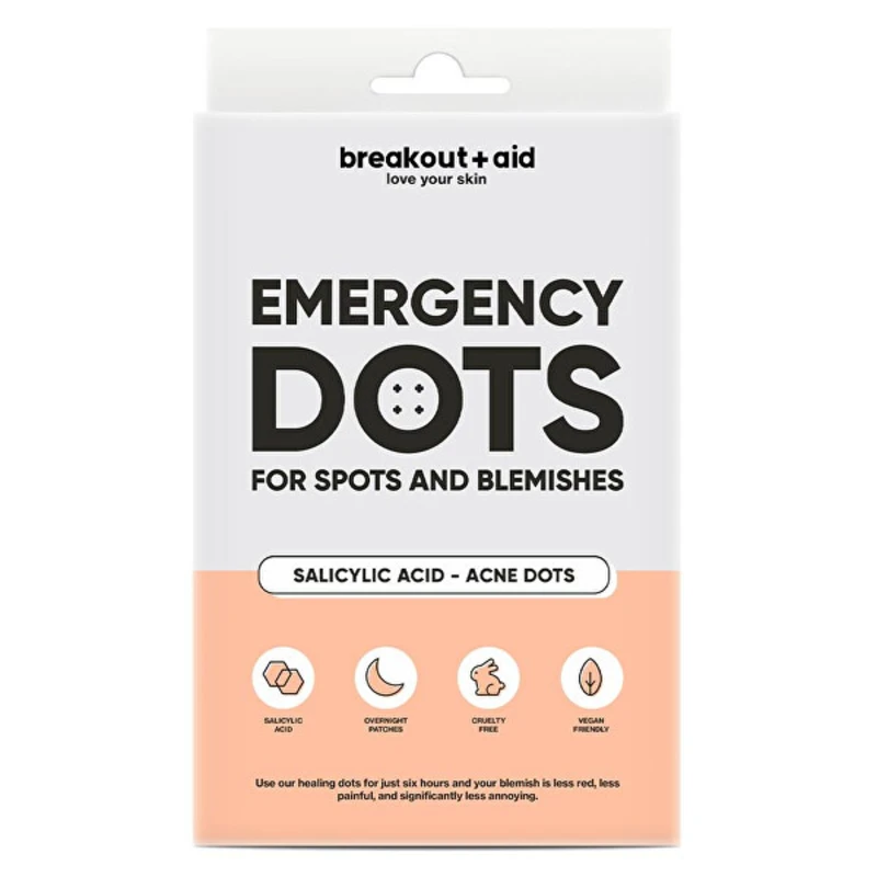 My White Secret Breakout + Aid Emergency Dots lokální péče proti akné na obličej, dekolt a záda