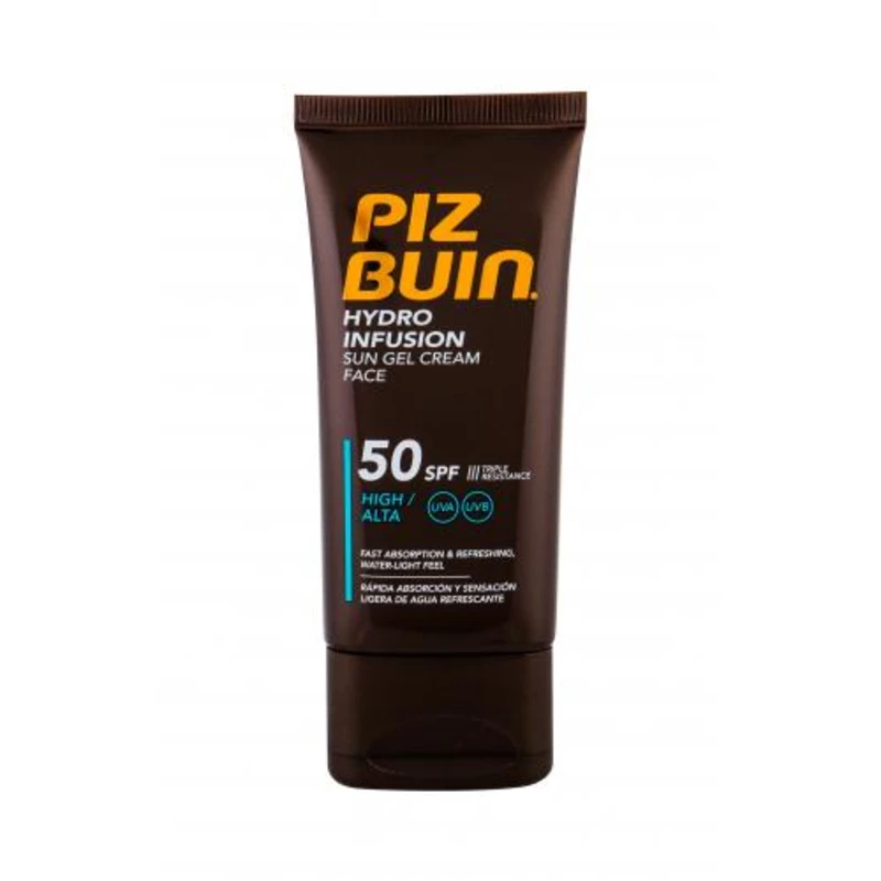 PIZ BUIN Hydro Infusion SPF50 50 ml opalovací přípravek na obličej unisex na suchou pleť; voděodolná; s ochranným faktorem SPF