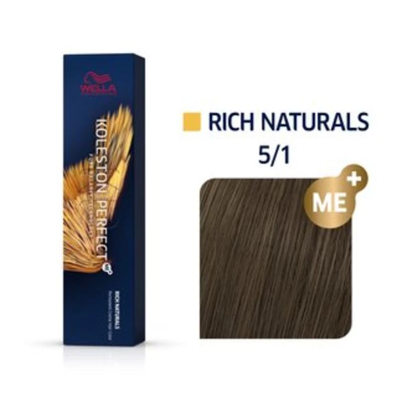 Wella Professionals Permanentní barva na vlasy Koleston Perfect ME™ Rich Naturals 60 ml 5/1