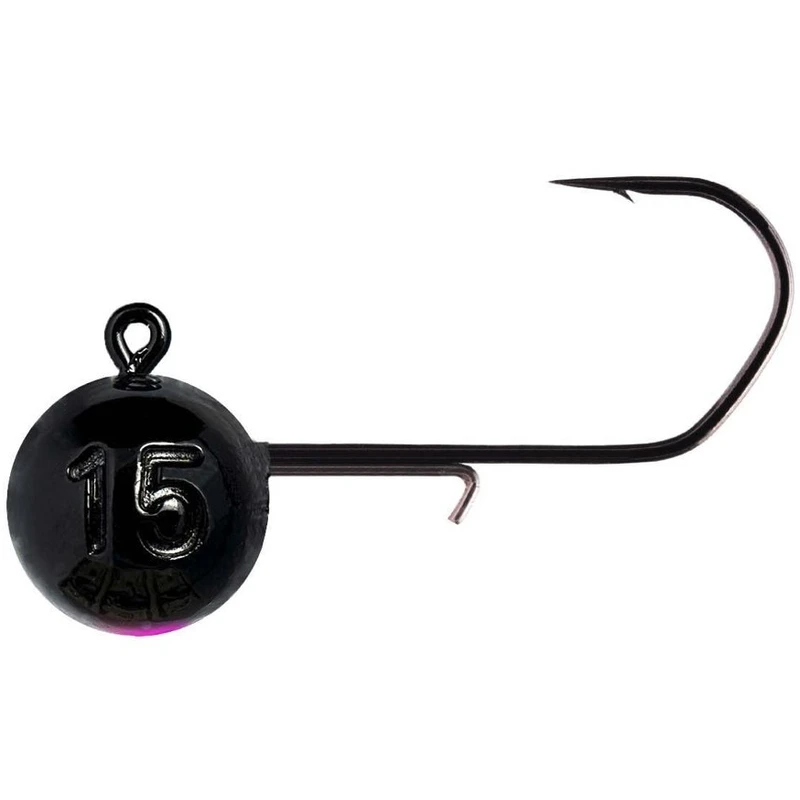 Monkey lures jigová hlavička mnky hook black pink 3 ks 2/0 - 3 g