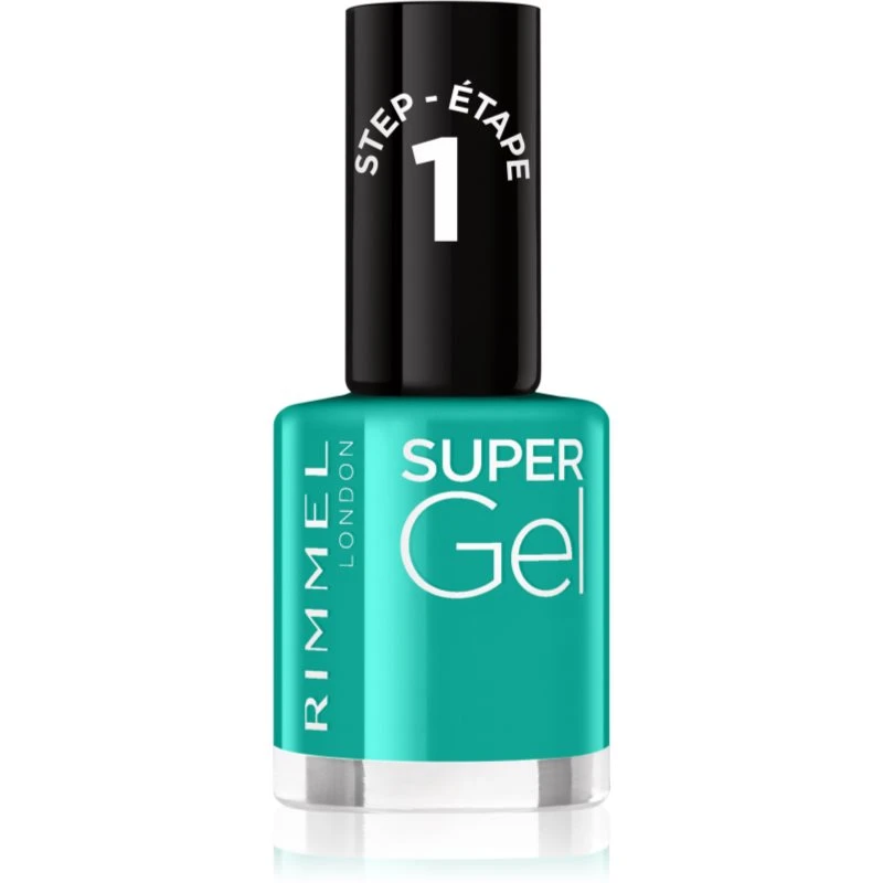 Rimmel Super Gel gelový lak na nehty bez užití UV/LED lampy odstín 098 Never Blue With You 12 ml