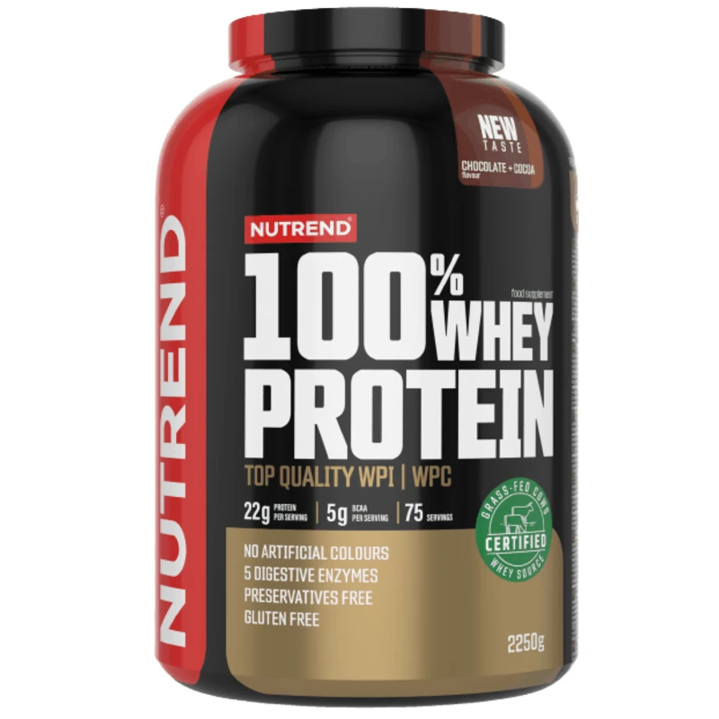 Nutrend 100% Whey Protein 2250 g čokoláda - kakao