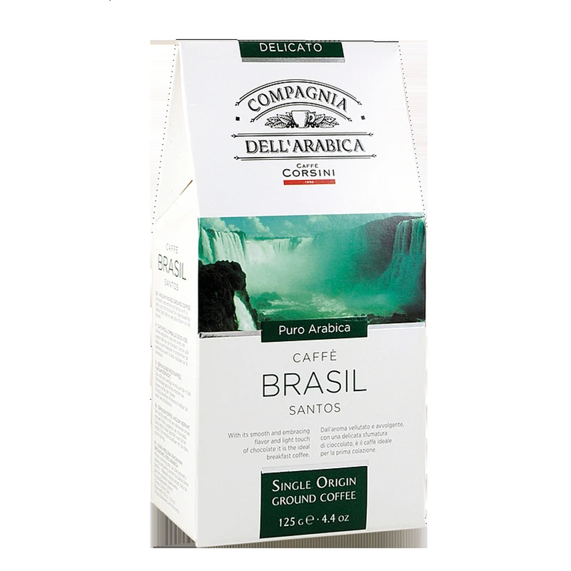 CORSINI Single Brasilie Santos káva mletá 125 g