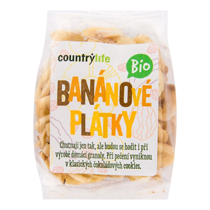 Country Life Banánové plátky BIO 100 g