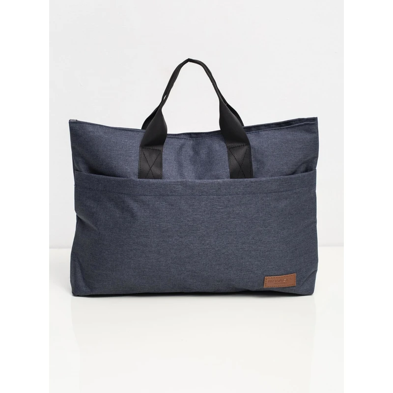 Big dark blue laptop bag