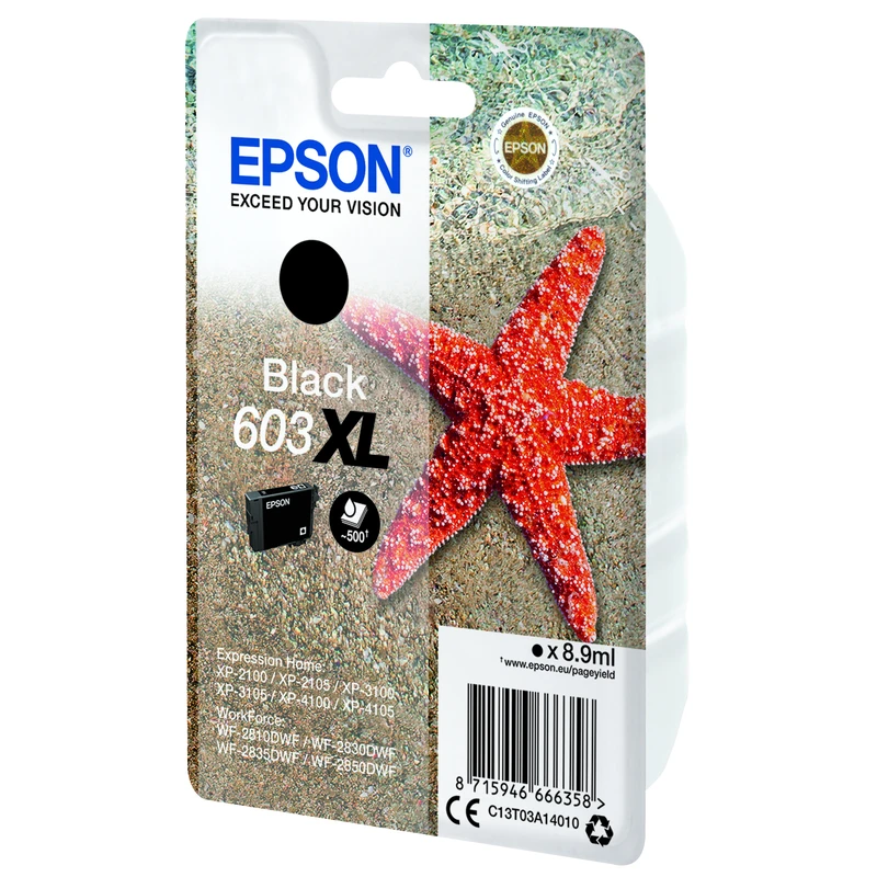 Epson 603XL černá (black) originální cartridge