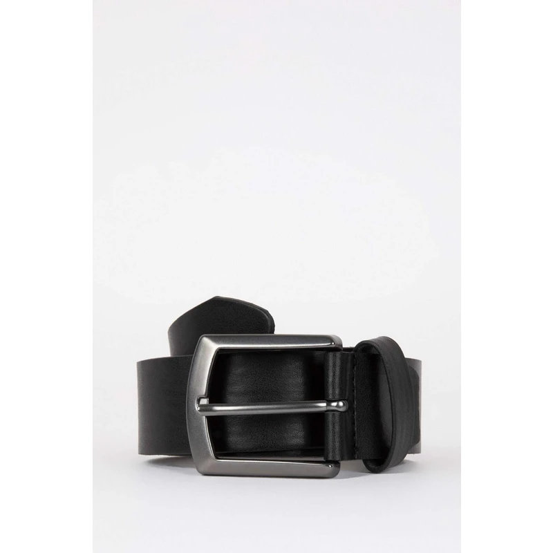 DEFACTO Men's Faux Leather Jean Belt