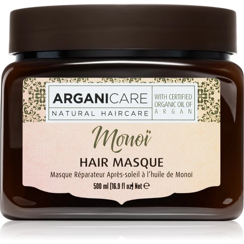 Arganicare Monoi Hair Masque regenerační maska na vlasy po opalování 500 ml