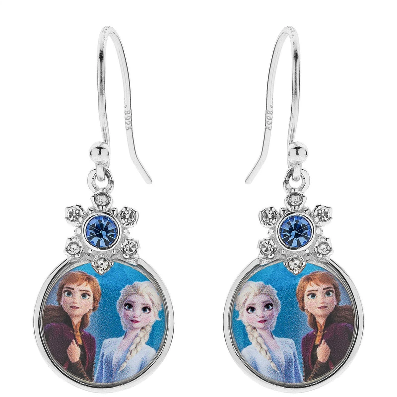 Disney Půvabné visací náušnice Anna a Elsa Frozen ES00018SRML.CS