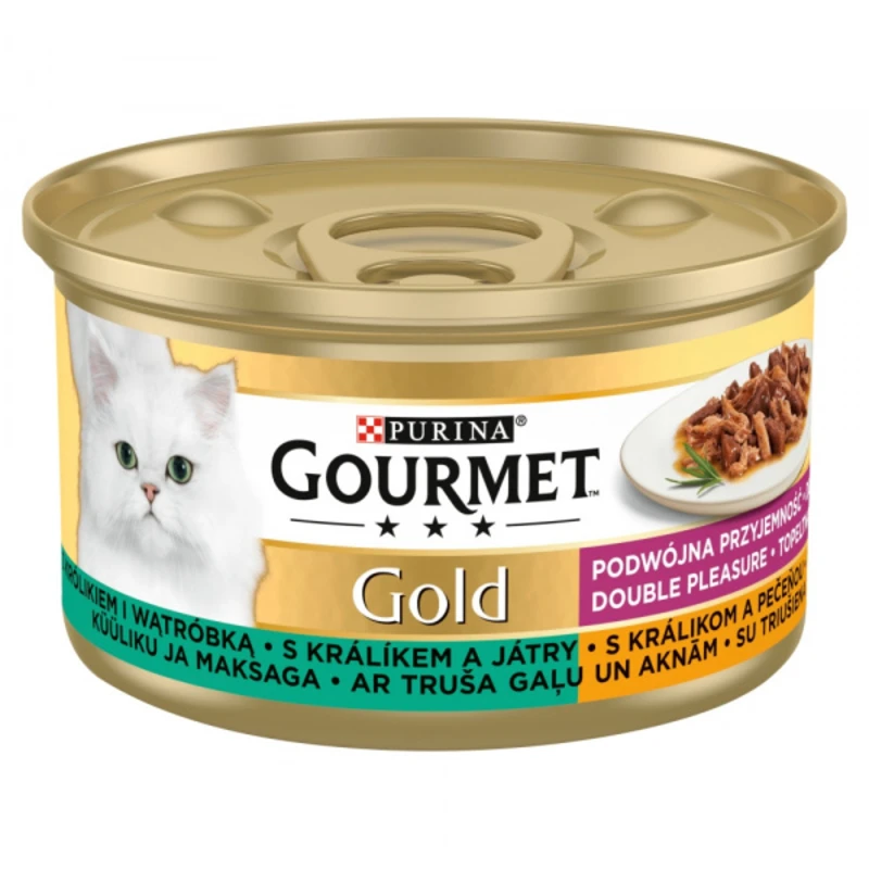 Gourmet Gold s králíkem a játry 85g