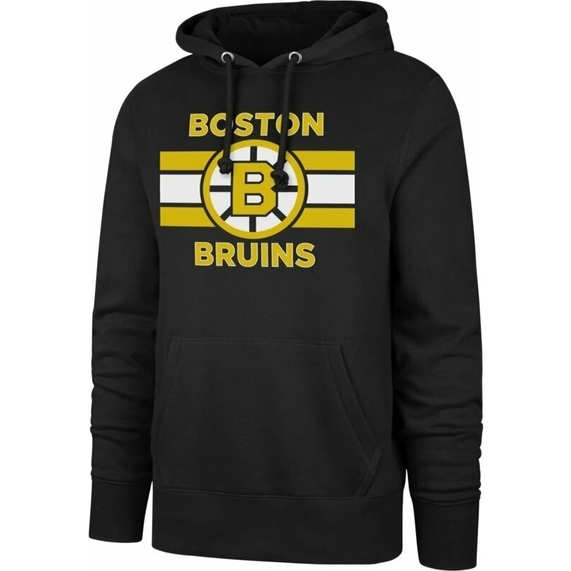 Boston Bruins NHL Burnside Pullover Hoodie Jet Black S