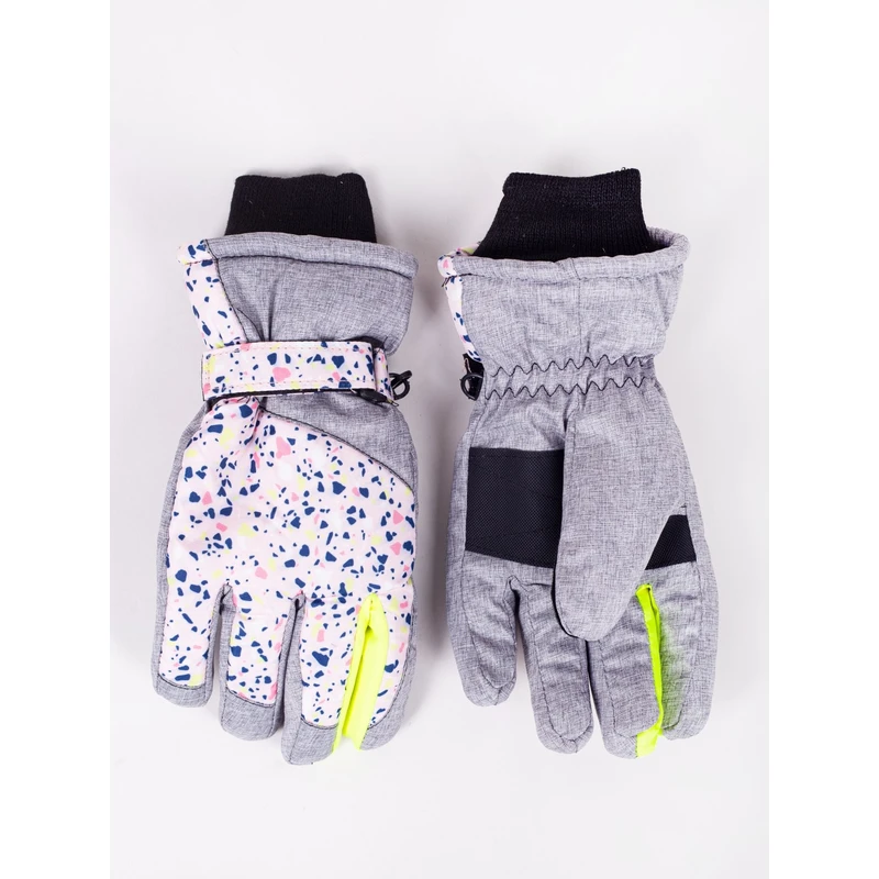 Yoclub Kids's Children's Winter Ski Gloves REN-0238G-A150