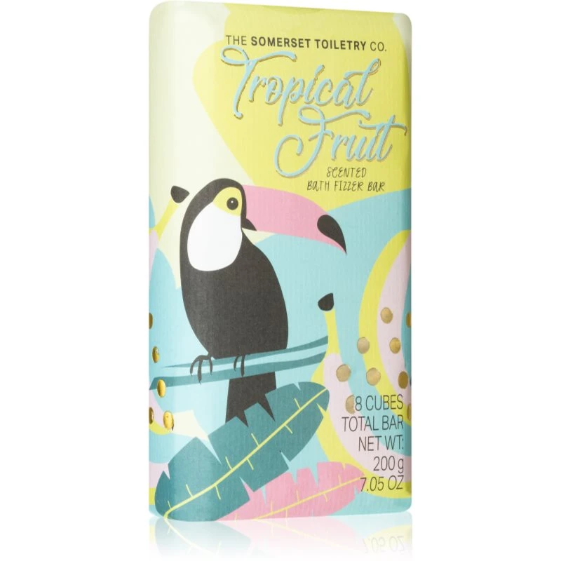 The Somerset Toiletry Co. Bath Collection Bath Fizzer Bar šumivé tablety do koupele Tropical Fruit 200 g