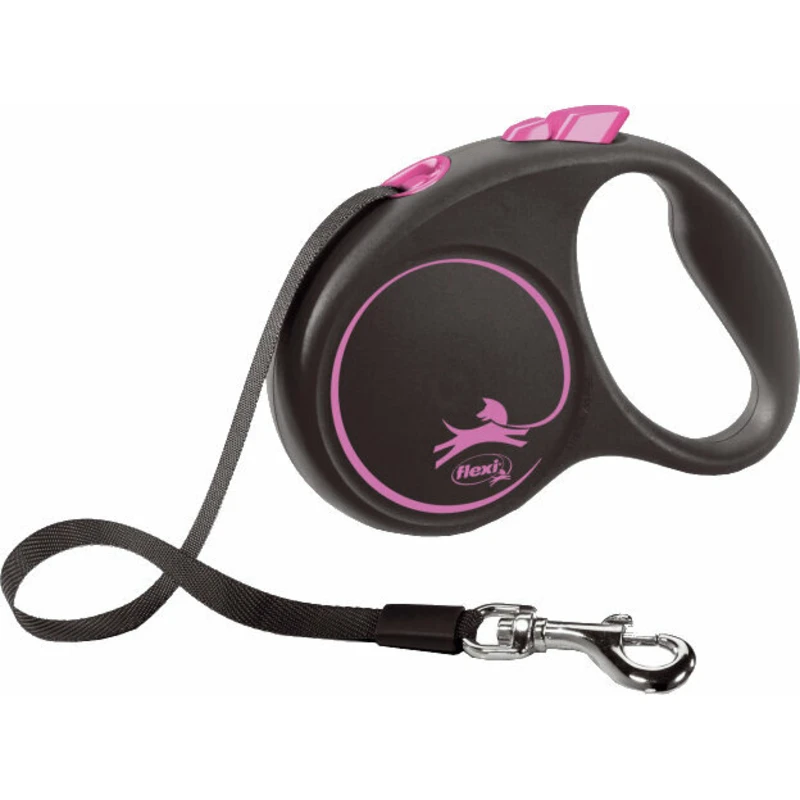 Flexi Black Design Vodítko Pink 5 m