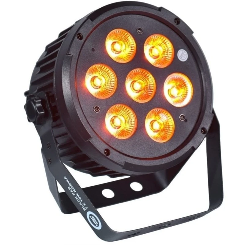 Light4Me Black Par 7X10W RGBWa LED