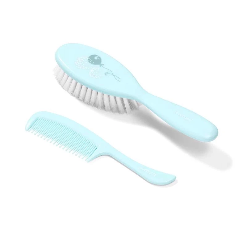 BabyOno Take Care Hairbrush and Comb II sada Mint (pro děti od narození)