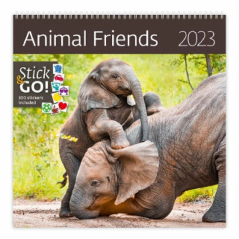 Kalendář nástěnný 2023 - Animal Friends, plánovací