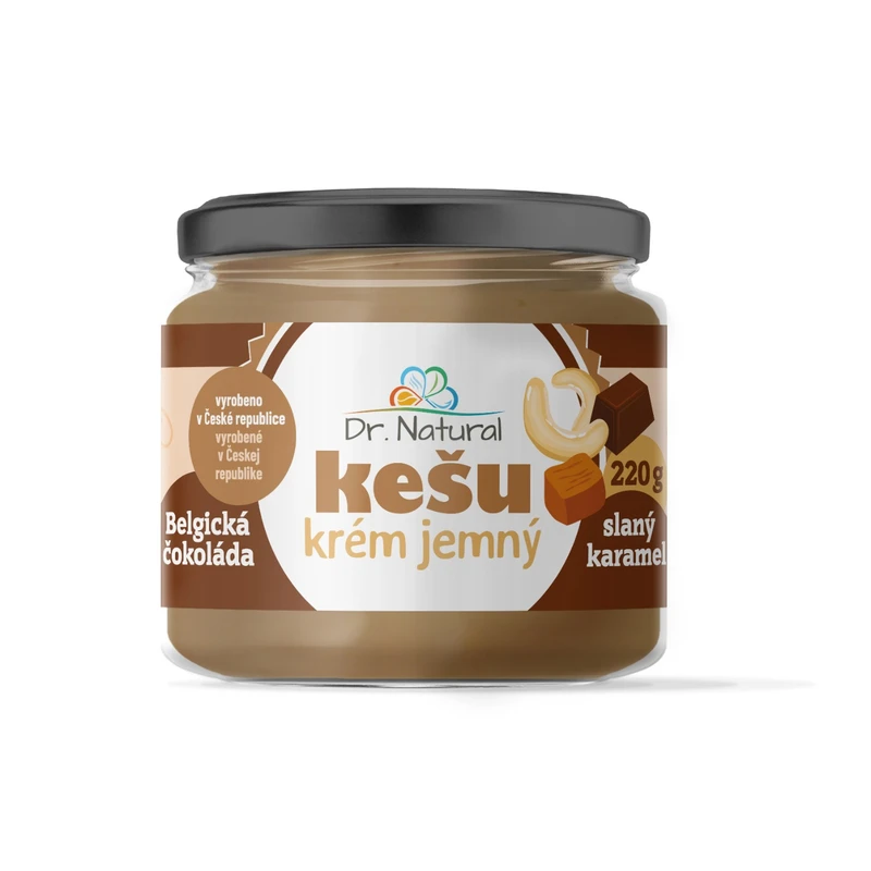 Dr. Natural Kešu krém belgická čokoláda slaný karamel 220 g