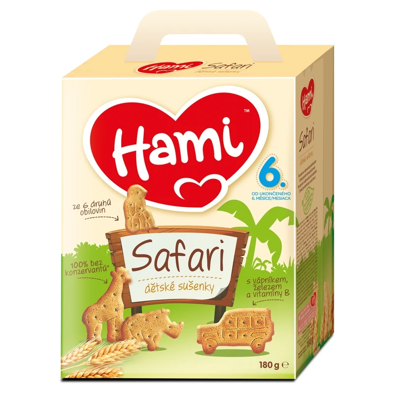 Hami Safari dětské sušenky 180 g