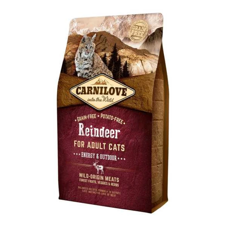 Carnilove Reindeer Adult Cats – Energy and Outdoor 2kg